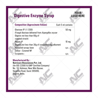 Complément alimentaire de haute qualité au goût d'ananas, sirop d'enzyme digestive 200 ml, favorise la digestion, usage adulte, certifié GMP