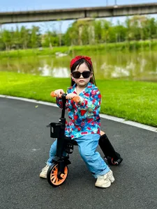 Trottinette multifonctionnelle 3-en-1 pour garçons et filles de 2 à 6 ans, jouet d'extérieur à trois roues en plastique durable - Product Image 4