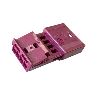 Connecteur automobile 4 broches TE 0-1452576-4 MQS, codage <span class=keywords><strong>Bordeaux</strong></span>, en PBT-GF10, pour haut-parleur tweeter Mercedes Mini, certifié IATF 16949 pour BMW - Product Image 3