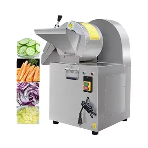 Máquina comercial de corte de legumes, pepino, cenoura, fatiador de batata, alho-poró, 100-300 kg/h, fatiador elétrico de legumes
