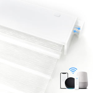 Persianas Enrollables Automatizadas Modernas con Motor, Control Remoto <span class=keywords><strong>Inteligente</strong></span> WiFi Tuya, Funcionamiento con Batería, Sin Necesidad de Taladrar, para Ventanas - Product Image 1