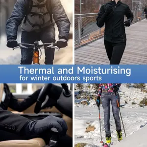 Sarung tangan olahraga pria wanita, pria wanita luar ruangan baterai dapat diisi ulang sarung tangan salju Ski sepeda motor layar sentuh