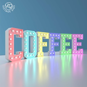 Letras Gigantes de 4 Pies con Luces LED Tipo Marquee en Venta Cerca de Mí - Product Image 3