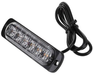 Universal 12V Red Blue 6 8 LED Strobe Lights 24 Volt Led Truck Strobe Warning Light Flasher <strong>Luces</strong> for Car Truck Accessories - Product Image 1