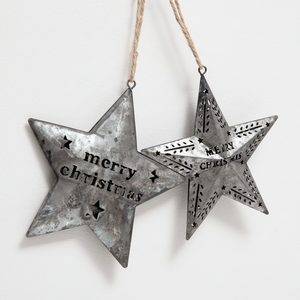 Beautiful handcrafted metal Christmas ornaments perfect for decorating holiday tree with elegant timeless festive charm - Product Image 1