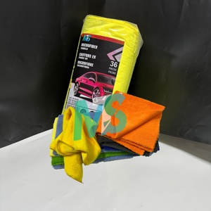 Serviette de Détailing Automobile Grande Taille en Microfibre Premium pour l'Entretien des Voitures 400 GSM Ultra Douce Super Absorbante avec Design à Poils Haute et Basse - Product Image 1