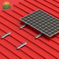 Système de montage solaire modulaire non-pénétrant en acier couleur personnalisée pour toitures de bâtiments industriels, entrepôts et toitures commerciales (PV)