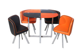 <span class=keywords><strong>Sillas</strong></span> <span class=keywords><strong>de</strong></span> esponja gruesa con mesa redonda, juego <span class=keywords><strong>de</strong></span> mesa <span class=keywords><strong>de</strong></span> ocio estrecha para reuniones - Product Image 2