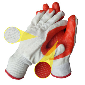 ถุงมือยางเคลือบผ้าฝ้าย T/C ลายเพชร CITICITY สำหรับงานกัดกร่อน - Product Image 2