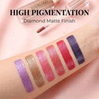 Gloss à lèvres mat diamanté personnalisé en petite série, sans logo, effet velours nacré, brillant, longue tenue, ne se décolore pas, en stock