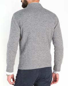 <span class=keywords><strong>Cardigan</strong></span> in Puro Cashmere da Uomo con <span class=keywords><strong>Zip</strong></span> Integrale sul Collo - Product Image 5