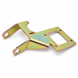 Plaque de pression en acier Q235 estampée sur mesure OEM, plaquée zinc doré, pièces métalliques résistantes à la corrosion pour outils de câblage télécom - Product Image 2
