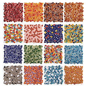 Gạch gốm trang trí hiện đại <span class=keywords><strong>1x1</strong></span> bơi màu xanh óng ánh hồ bơi khảm trang trí hồ bơi khảm - Product Image 6