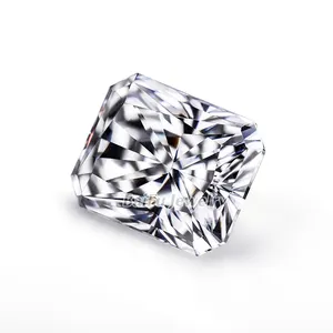 出厂价格白色透明DEF彩色VVS辐射切割实验室制造的moissanite钻石用于珠宝戒指制作