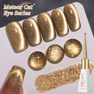 2025 Meteor Cat Eye Gel per unghie a lunga durata perline in resina UV 15ml per fai da te stile francese magnete <span class=keywords><strong>occhio</strong></span> di <span class=keywords><strong>gatto</strong></span> - Product Image 1