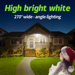 Intelamp thấp moq 3 đèn đầu năng lượng mặt trời Powered tường ánh sáng An ninh ánh sáng với 2 cảm biến chuyển động - Product Image 4