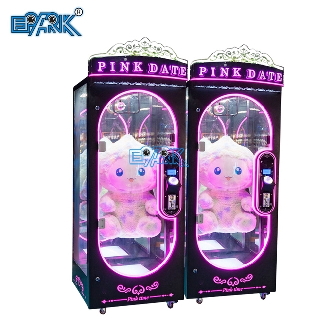 EPARK 6 Players Pink Date Cut Prize Machine Coin Operate Gift Vending Arcade Game Machine Factory Prize Game Claw Machine