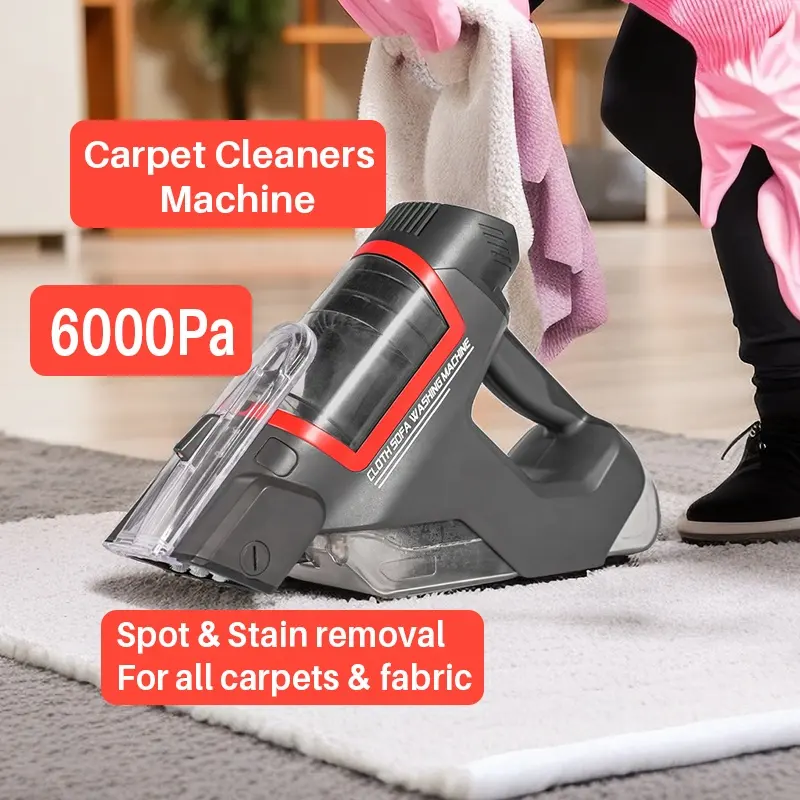 Handheld sem fio spot cleaner para sofá, tapete, carro, casa aspirador