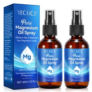 Yecuce 60Ml Verbetert Spierherstel Topische Magnesium Kramp Olie Spray Oem, Magnesium Mist Dagelijkse Lichaamsolie Spray Alle Huid