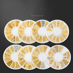 Gran oferta, 11 diseños de calcomanías para decoración de uñas, joyería de diamantes, arte de uñas de Metal, diamantes de imitación, mezcla 3D, decoración de uñas DIY, <span class=keywords><strong>venta</strong></span> al por mayor - Product Image 3