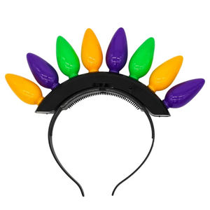 ربطة رأس موهوك لعيد الميلاد تضيء ربطة رأس LED من أجل الحفلات - Product Image 3