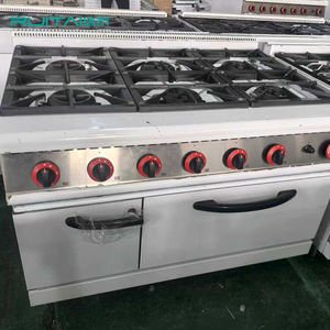 موقد تجاري من رويتاي بـ 6 شعلات، موقد طهي من الفولاذ المقاوم للصدأ مع فرن مدمج - Product Image 1