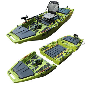 Nouveauté 2026 : Canoë/Kayak modulaire motorisé 10 pieds, monoplace, 3 sections, avec moteur à pédales pour la pêche à la traîne - Product Image 6