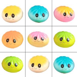 Smile Face Bun Dumpling PU Foam Squishy <b>Ball</b> Glitter Mystery Box Fidget Sensory Anti-Stress Toy for Kids & Adults Party Favors - Product Image 2