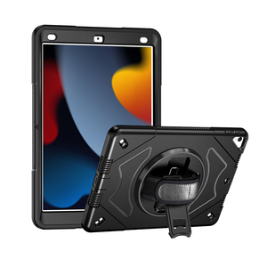 Étui de protection pour tablette avec bandoulière et béquille pour <span class=keywords><strong>iPad</strong></span> <span class=keywords><strong>9ème</strong></span> <span class=keywords><strong>génération</strong></span>, étui de protection pour tablette avec poignée pour <span class=keywords><strong>iPad</strong></span> 10.2 2021 - Product Image 1