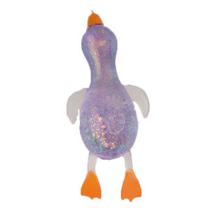 Jouet Squishy Mini Canard Kawaii, Jouet Animal Extensible en Cristal Doux pour Enfants, Jouets à Presser en TPR avec Paillettes - Product Image 4