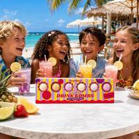 Bombes de Boissons Gourmandes Sans Alcool avec Paillettes Naturelles – Préparation Instantanée en Cubes pour Événements – Mélange en Poudre Sain
