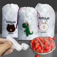 Sacs de Conservation Alimentaire Fraîcheur Réutilisables en Film Plastique, Couvercles Élastiques pour Bols et Assiettes, Sac Congélation de Cuisine, Film Alimentaire Scellant Fraîcheur pour Bols