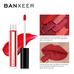 BANXEER maquillaje mate venta al por mayor lápiz labial líquido 8 colores de larga duración lápiz labial 3,5 ml - Product Image 2