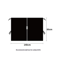 2 pièces/ensemble véhicule utilitaire climatisation Taxi voiture isolation cloison Protection pare-soleil confidentialité rideau cantonnières