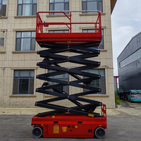 320 KG 400 KG 8 M 10 M 12M plate-forme de travail d'échafaudage de levage hydraulique d'ascenseur de ciseaux d'antenne mobile électrique autopropulsée