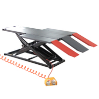Lève-moto à ciseaux TFAUTENF, capacité de levage de 800 kg, vérin hydraulique double, certifié CE