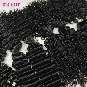 Extensions de <span class=keywords><strong>cheveux</strong></span> humains au crochet de haute qualité, mèches de <span class=keywords><strong>cheveux</strong></span> brésiliens Remy non tissées, boucles au crochet, sans trame, fournisseur - Product Image 3