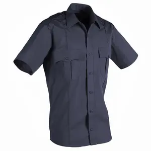 Высококачественное обслуживание OEM, низкая цена, хаки, цвет, короткий рукав, униформа охранника, рубашки для мужчин и женщин
