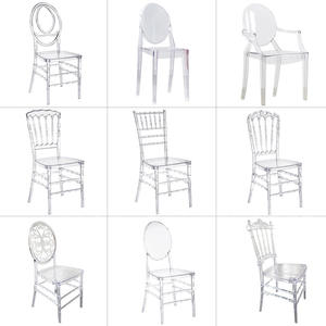 Prezzo a buon mercato PC moderno ristorante da pranzo Cross Back acrilico banchetto di nozze sedia di bambù Chateau sedie Napoleon - Product Image 6