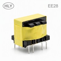 Transformateur à noyau de ferrite EE28 personnalisé 20KHz-300KHz 5W, transformateur de commutation haute fréquence pour convertisseur DC-DC et chargeur