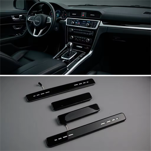 Plaques <span class=keywords><strong>de</strong></span> <span class=keywords><strong>seuil</strong></span> <span class=keywords><strong>de</strong></span> <span class=keywords><strong>porte</strong></span> en acier inoxydable <span class=keywords><strong>noir</strong></span> <span class=keywords><strong>de</strong></span> haute qualité avec éclairage LED automatique pour Benz Classe G W463A W464 2019-2022 - Product Image 6