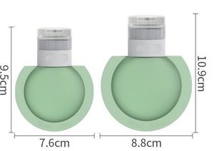 Custom Wholesale Rectangle Food Grade Silicone Multifunction Travel <b>Bottle</b> Set 60/90ml Empty <b>Squeeze</b> Cosmetic Jars Custom Color - Product Image 3
