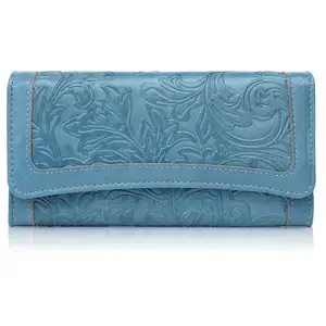 Brieftasche Luxury Famous Designer Woman Girls Blue Rfid Long Purses Smart Designer Genuine Holders Pu Leather Wallet