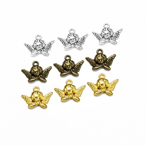 Ciondolo a forma di angelo multicolore in lega di zinco per fai da te: collane, bracciali, orecchini, portachiavi e forniture per la creazione di gioielli artigianali - Product Image 5