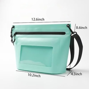 Custom LOGO Small Waterproof Beach Pouch PVC Dry Waterproof Bag with <b>Phone</b> Pocket for Gift - Product Image 2