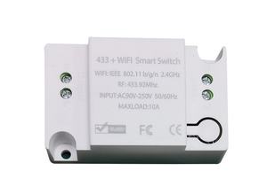 Relé de Doble Polo/Doble Vía de Material ABS, 110V/220V CA, Encendido/Apagado para Ventilador o Luz, Interruptor Inalámbrico con Control Remoto RF 433Mhz Universal - Product Image 6