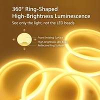 360 °   Bande lumineuse LED néon ronde, flexible et étanche pour l'éclairage extérieur et les projets d'ingénierie