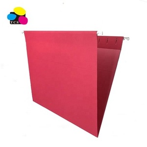 Văn phòng văn phòng phẩm <span class=keywords><strong>OEM</strong></span>/ODM giấy A4 thư mục Nhựa Màu Vàng tabs và trống chèn treo tập tin thư mục - Product Image 2
