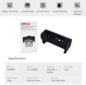 Pare-soleil magnétique pliable STARTRC pour smartphone, pare-soleil pour téléphone pour <span class=keywords><strong>DJI</strong></span> Mini 3 <span class=keywords><strong>Pro</strong></span> <span class=keywords><strong>RC</strong></span> N1 télécommande, accessoires de drone - Product Image 3