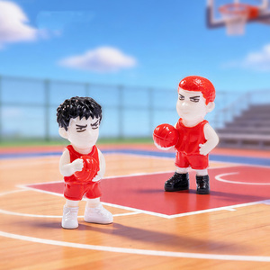 Mini figurine de joueur de basket en résine peinte à la main, décoration de voiture, micro-paysage, maison de poupée, décoration de bureau, souvenir sportif, cadeau - Product Image 4